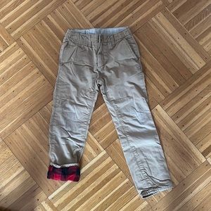 Gap Flannel lined chinos
